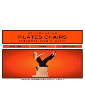 Pilates CHAIRS Personal Studio Guide